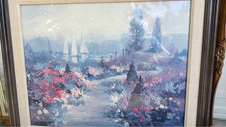 Jacqueline Penney Framed Garden Sailboat Print