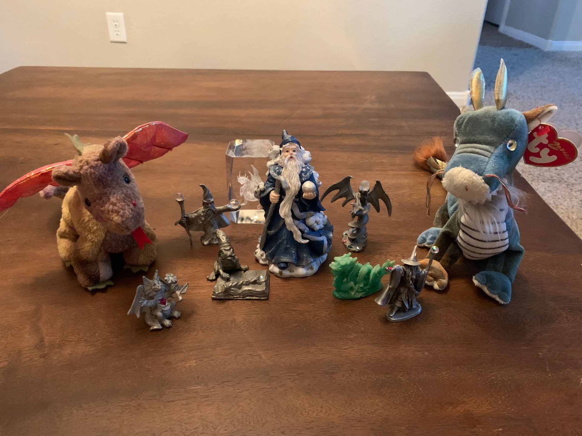 Fantasy figurines and Beanie Babies