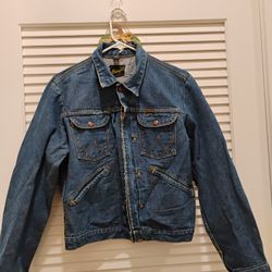 1960s Wrangler Zip Up Denim Jacket