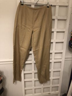 Fully lined silk dress pants 