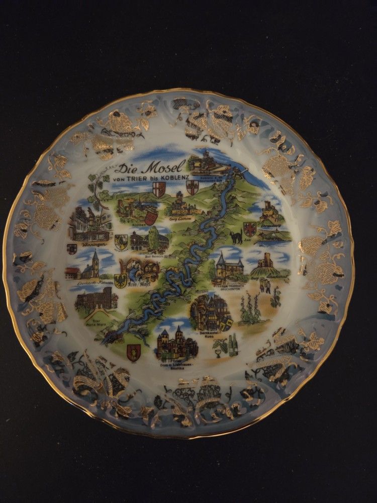 vintage German souvenir collector's plate