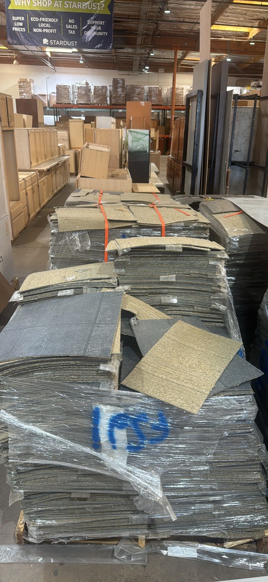 Pallet Of Squares Carpet