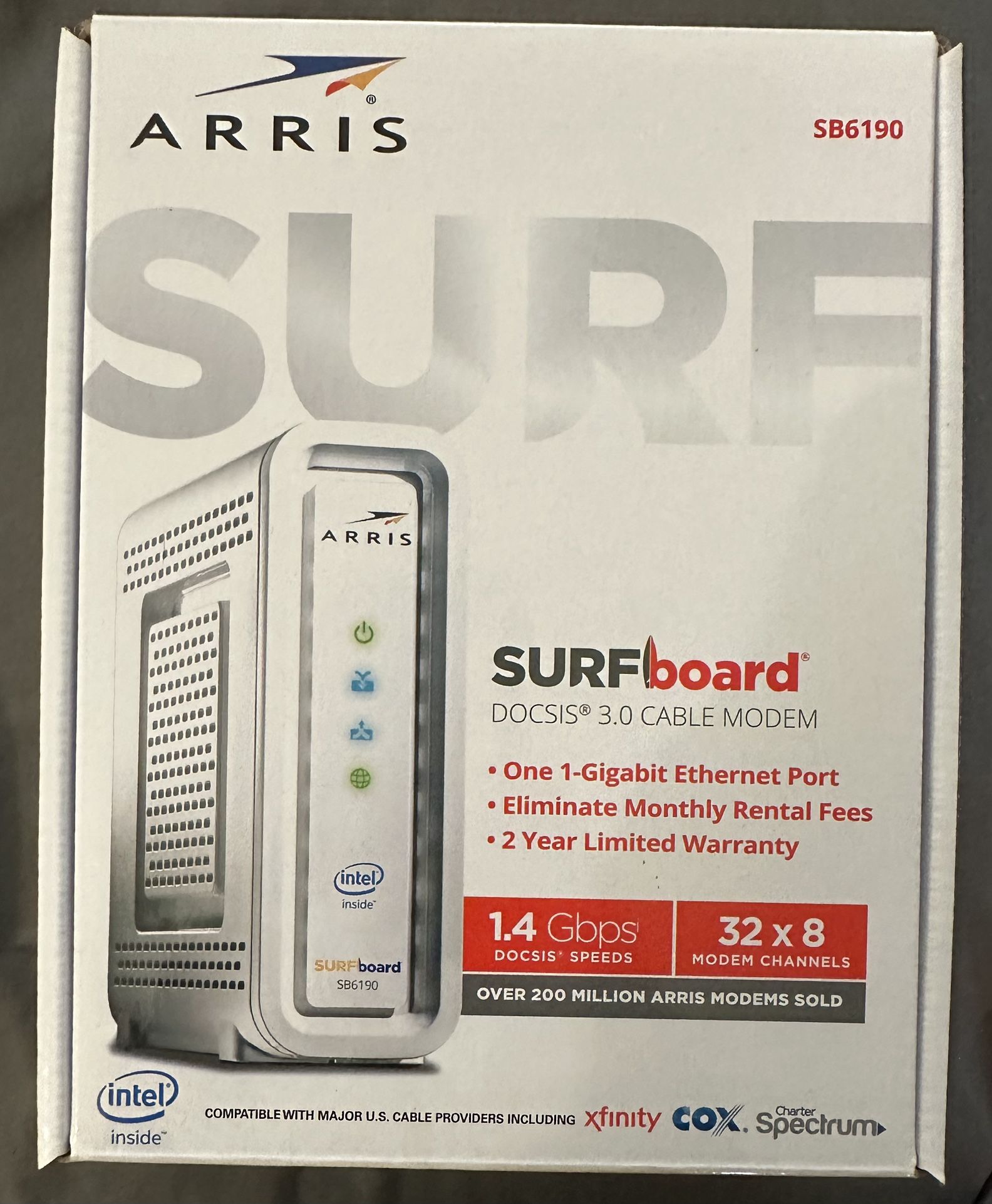 Arris SURFboard DOCSIS 3.0 Cable modem & Baicells ER2820 Router