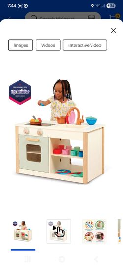 Wooden Kitchen Playset For Toddlers New
