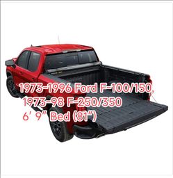 Truck bed cover.  1(contact info removed) Ford F-100/150, 1973-98 F-250/350 6′ 9″ Bed (81″)