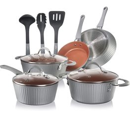 NEW NutriChef Nonstick Cookware Excilon Set 11pc