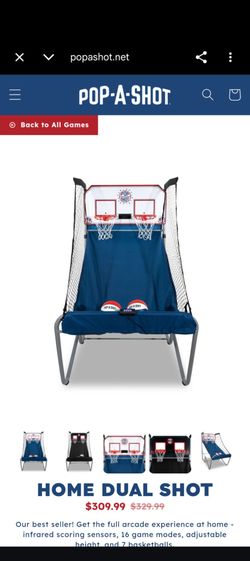 Pop shot basket ball arcade stand up game