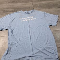 Light Blue Motivational T-shirt 
