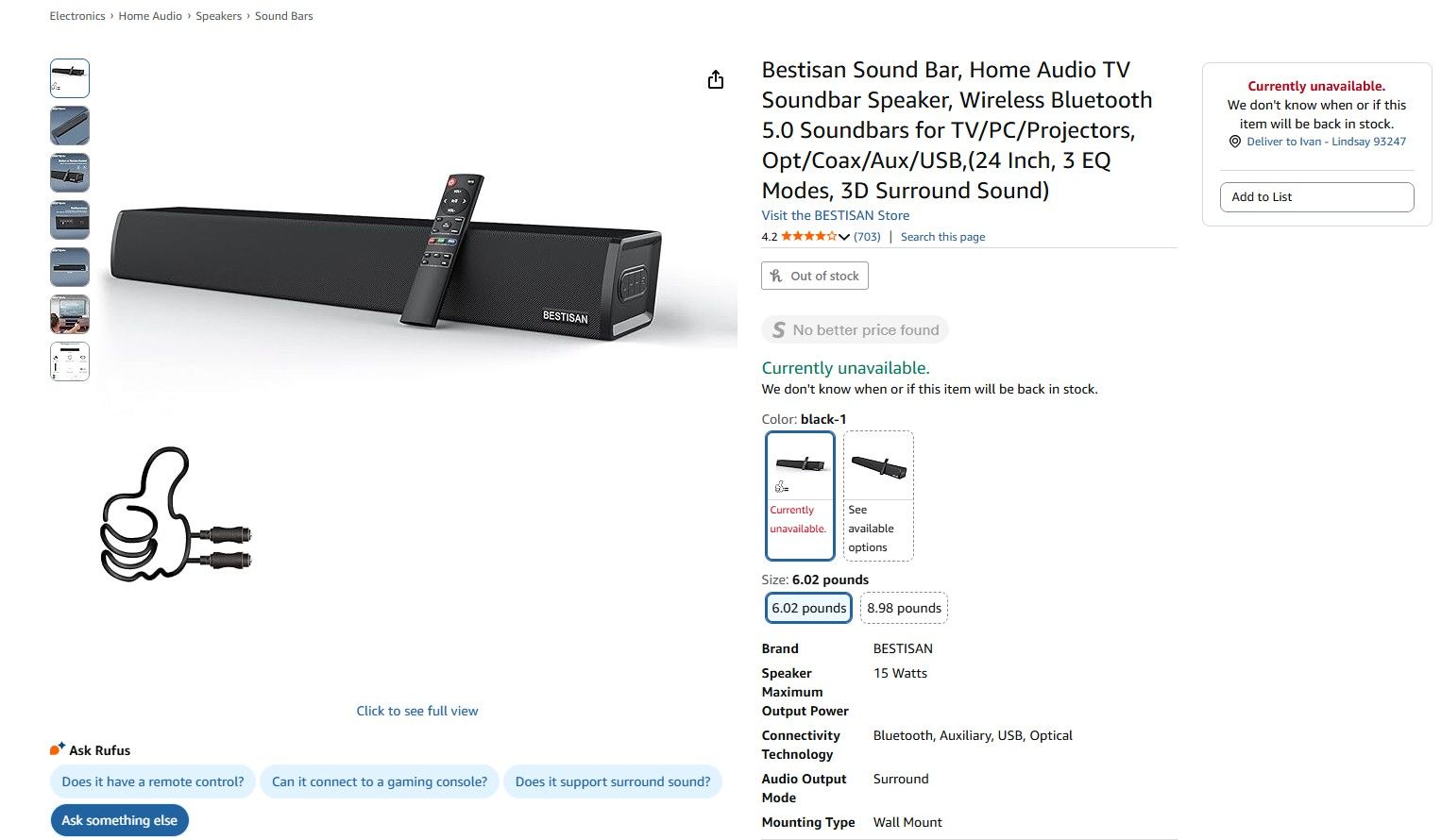 24-Inch Soundbar