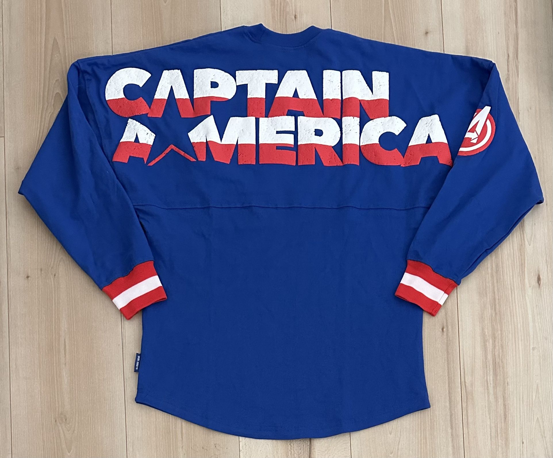 CAPTAIN AMERICA Spirit Jersey Adult X-Small XS Disney Parks 2024 Marvel Avengers BRAND NEW