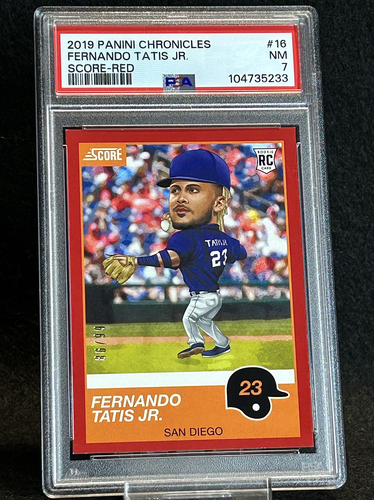 2019 Chronicles 🔥 Fernando Tatis Jr 🔥 Score-Red 86/99 PSA 7 NM 💎 - San Diego Padres