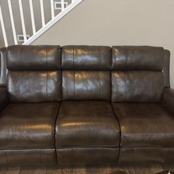 Leather Sofa with Recliner(s)