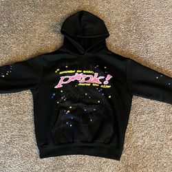 Black Sp5der Hoodie P*nk