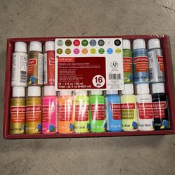Metallic & neon acrylic paint set