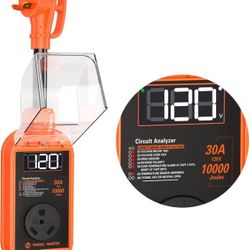 RV Surge Protector 30 Amp - 10000 Joules LED Display RV Surge Power Guard with Safety Certification High/Low Voltage Protection Waterproof Smart RV Ad