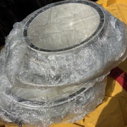 Securely Wrapped Dishes, Various Styles 