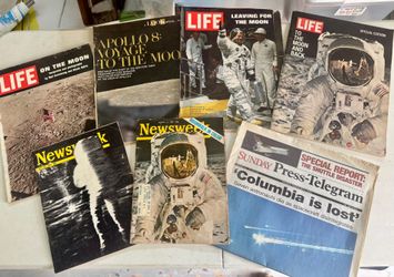 Moon Space Life Look Newsweek Magazines