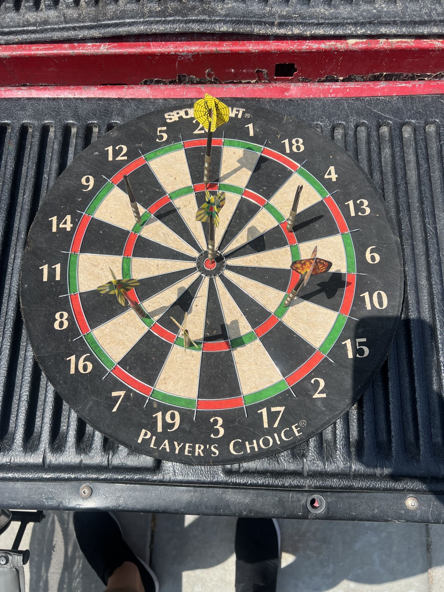 Sportcraft players choice dartboard darts sport craft bullseye bristle Dart boa