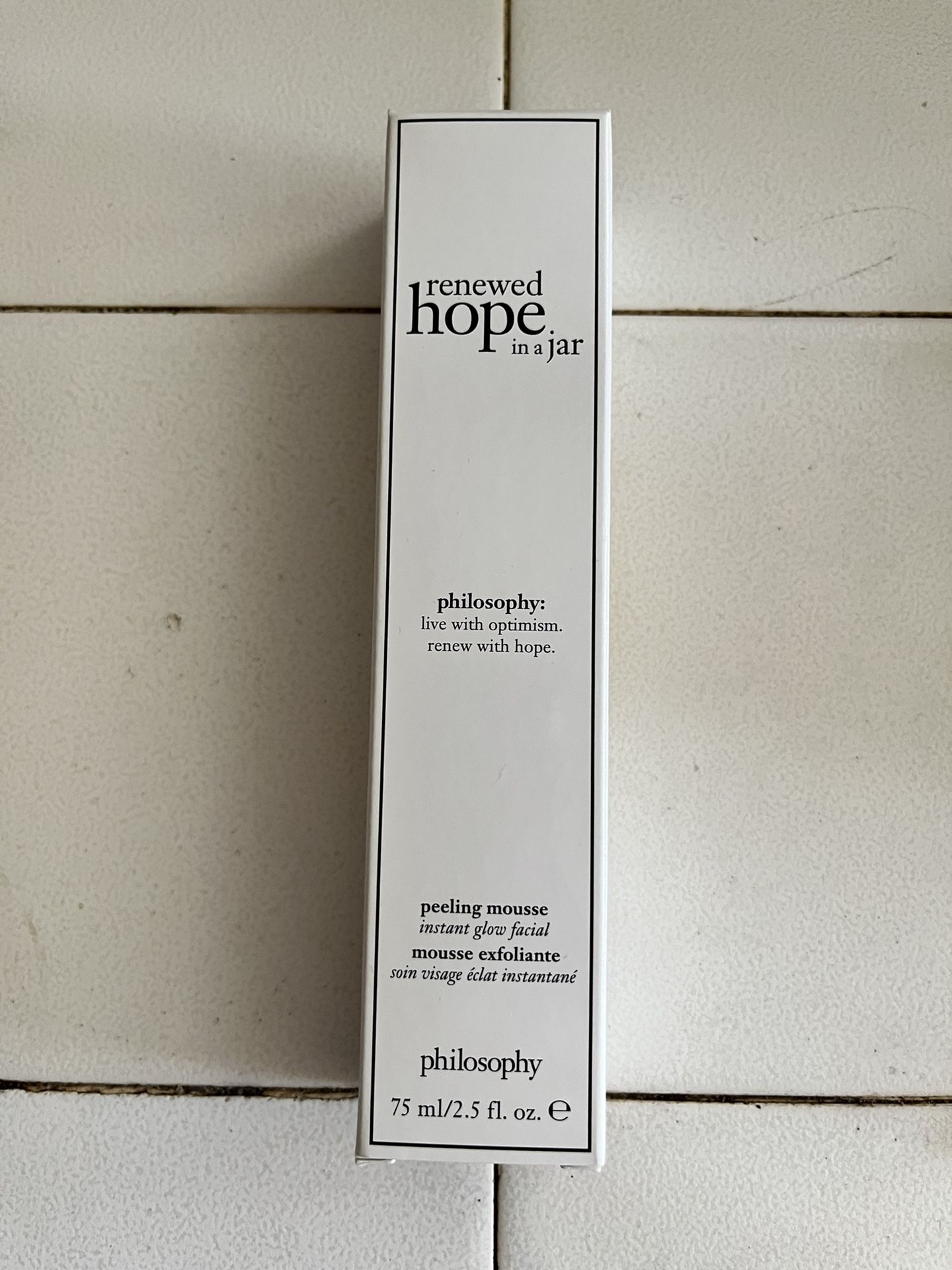 PHILOSOPHY  RENEWED HOPE IN A JAR PEELING MOUSSE 2.5 OZ 
