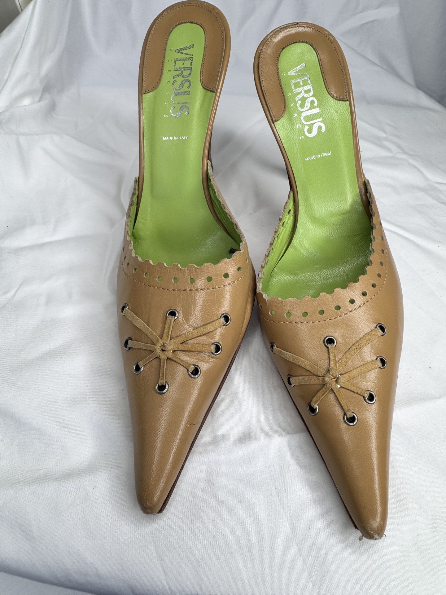 Versace Vintage Tan Leather Shoes