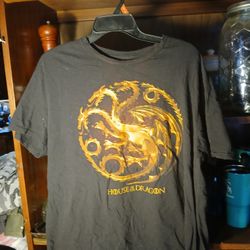 Game Of Thrones House Of The Dragon Black Shirt XL - Fair