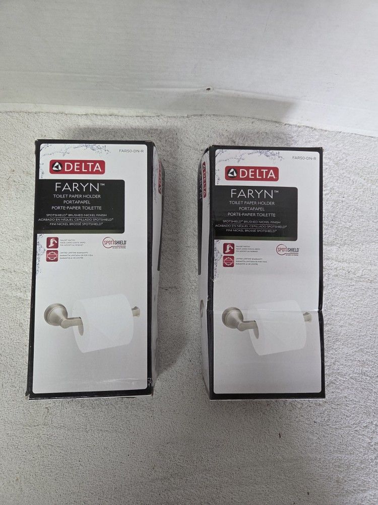 Delta Faryn Toilet Paper Holder 2 For $25 Brand New (Price Is Firm)