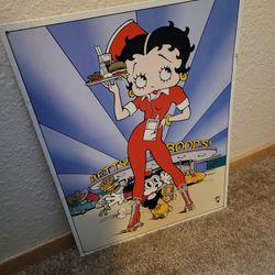 Betty Boop Diner Sign 