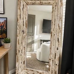 Rustic oversized mirror - boutique find!