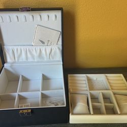 New Jewelry Box with lock. Two Tier With Lock 