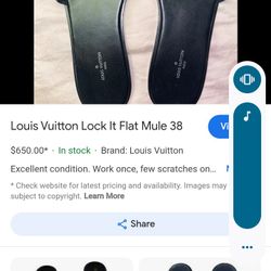 Louis Vuitton It Flat Mule 38
