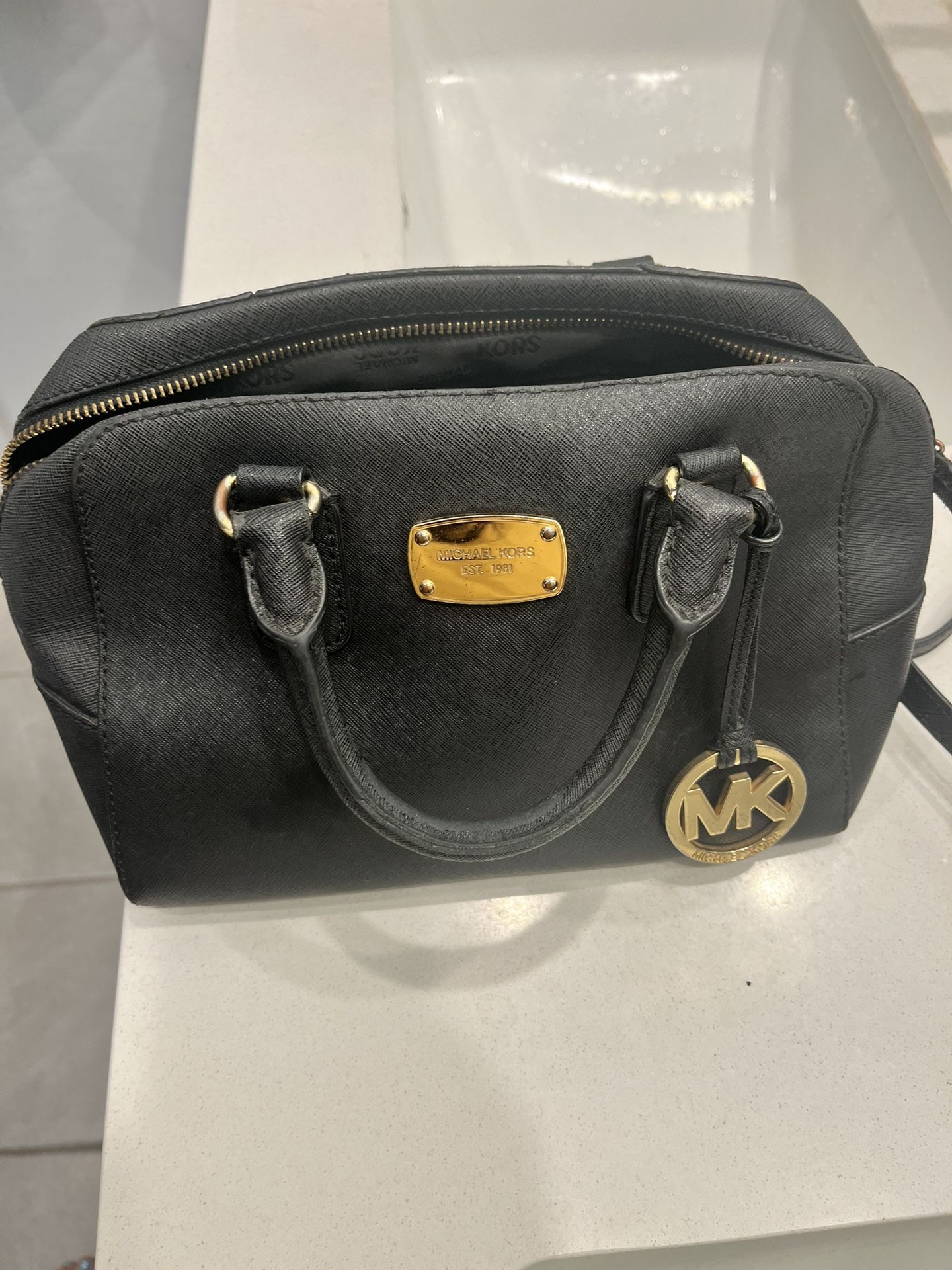 MK Leather Bag With Strap