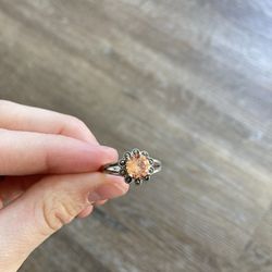 Light Coral Pink Ring