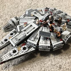 Used Lego Millennium Falcon Set 75105 With Instructions No Box