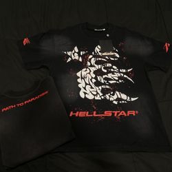 Brand New Hellstar Thorn T Shirt W/ Scanning NFC Sz: S 100% Authentic 