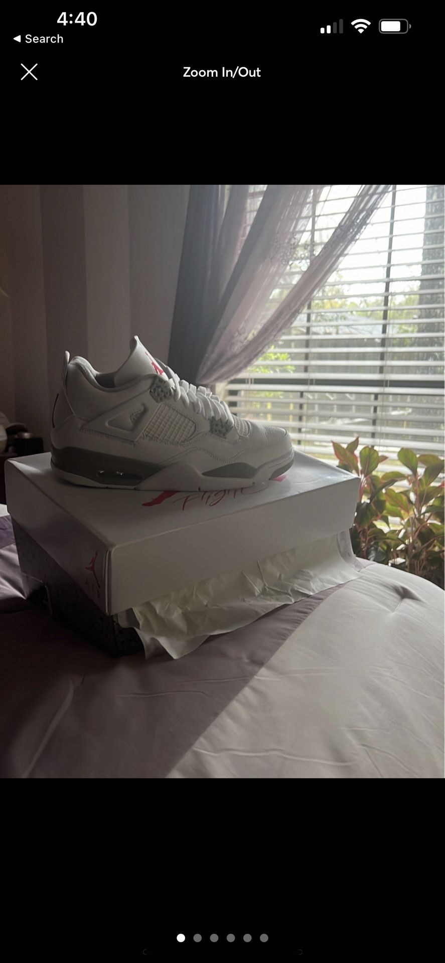 Jordan Retro 4 white Oreo