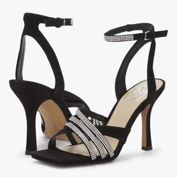 Vince Camuto Women's Footwear Brevern Ankle Strap Sandal Heeled- 6.5