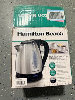 Hamilton Beach Electric Kettle 1.7L Stainless Steel