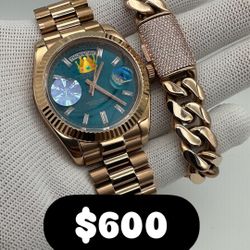 Watch And Bracelet Set Deal