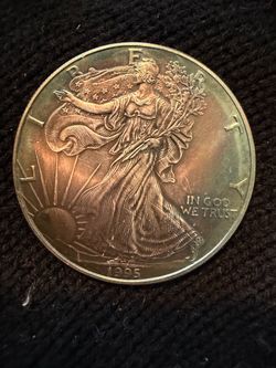 1995 silver eagle toned beautiful