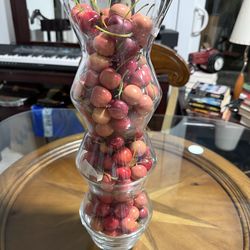 Elegant Glass Centerpiece Italian Style