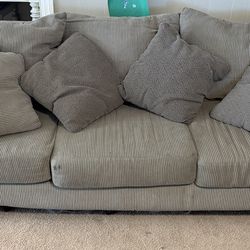 Couch and Love Seat with Ottoman