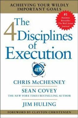Penguin Book The 4 Disciplines of Execution Business Bestseller Goal Achievement