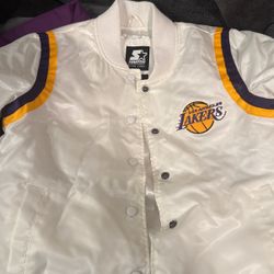 Lakers Starter Jacket White