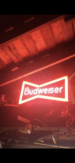 Budweiser Classic Bow-Tie Neon Sign.