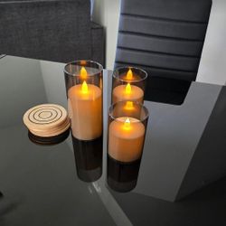 3-Piece Flameless LED Candle Set with Remote – $30