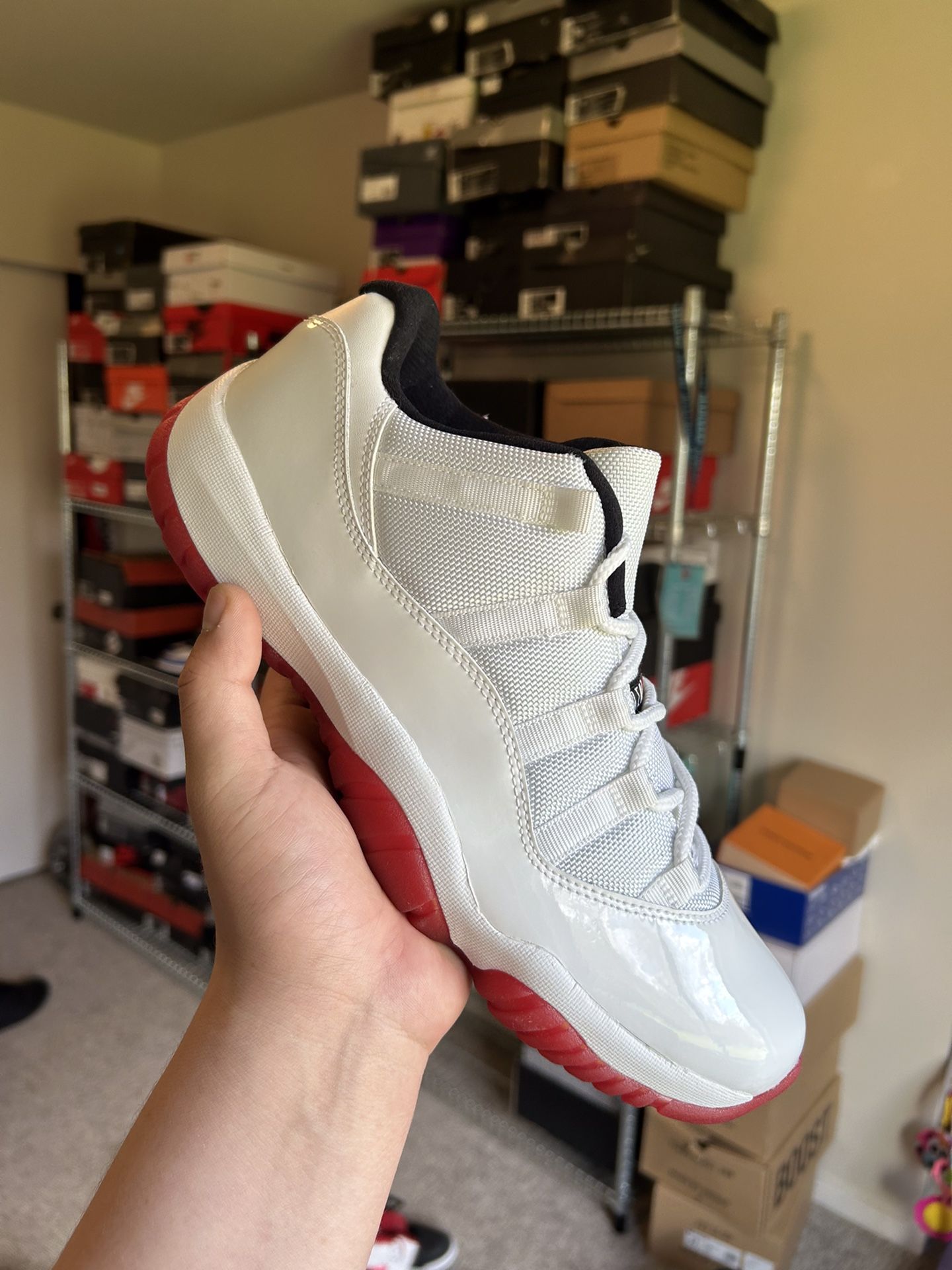 Jordan 11 Low White And Red Size 11.5 Brand New