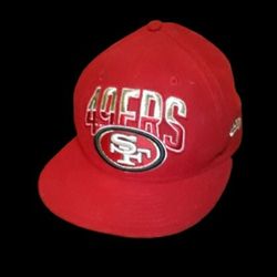 New Era 59Fifty NFL San Francisco 49ers Size 7 1/8 Red Cap