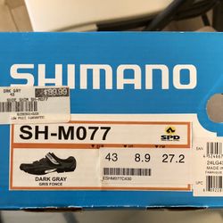 Shimano SH-M077 Cycling Shoes US Mens Size 9 Or Ladies Size 10.5