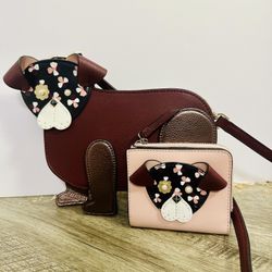 Kate Spade Pup Bag And Wallet 