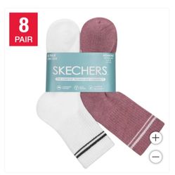 Skechers Ladies Low Crew Socks 8pack 